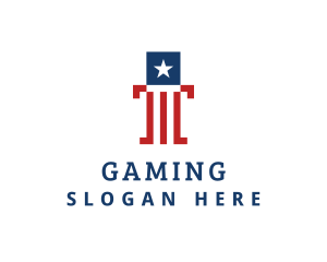 America Star Stripes Politics Logo
