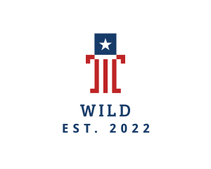 Soldier - America Star Stripes Politics logo design