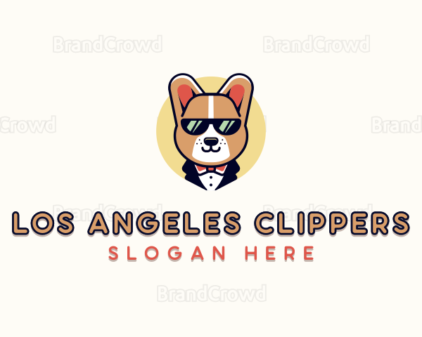 Corgi Pet Dog Logo