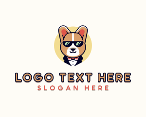 Grooming - Corgi Pet Dog logo design