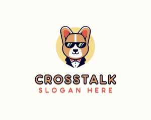 Corgi Pet Dog Logo