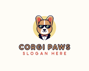 Corgi Pet Dog logo design