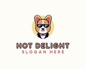 Corgi Pet Dog logo design