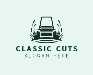 Landscaping Lawn Mower logo design