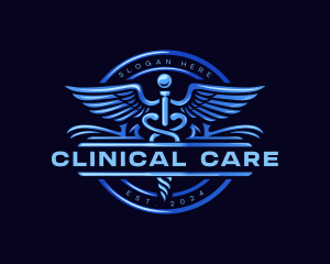 Medical Pharmacy Caduceus  logo design