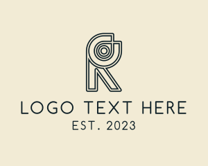 Enterprise - Retro Boutique Letter R logo design