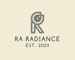 Retro Boutique Letter R  logo design