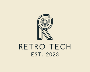 Retro Boutique Letter R  logo design