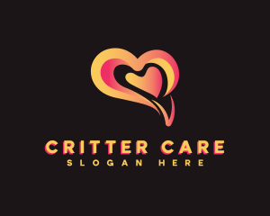 Mental Care Heart logo design