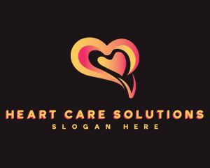 Mental Care Heart logo design