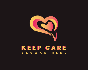 Mental Care Heart logo design