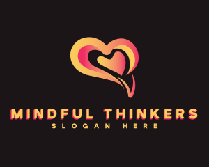 Intellectual - Mental Care Heart logo design