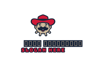 Mascot - Cowboy Mustache Milker logo design