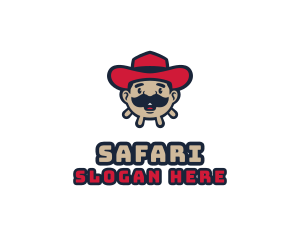 Barn - Cowboy Mustache Milker logo design