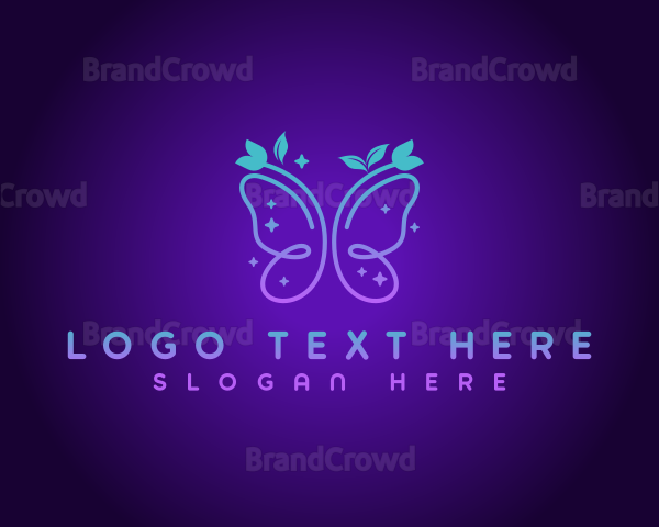 Floral Butterfly Garden Logo