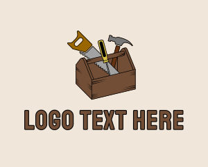 Hammer - Carpenter Repair Toolbox logo design