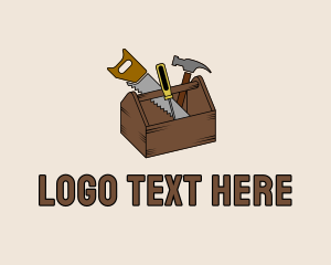 Worker - Carpenter Repair Toolbox logo design