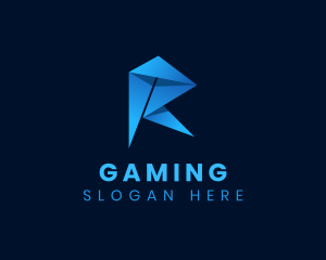 Professional Startup Origami Letter R Logo