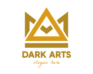 Gold Triangle Crown  logo design