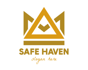 Gold Triangle Crown  logo design