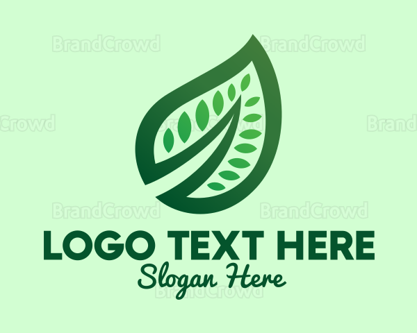 Healthy Detailed Leaf Logo