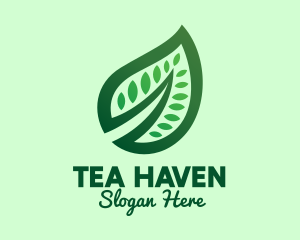 Healthy Detailed Leaf logo design