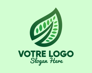 Meal - Healthy Detailed Leaf logo design