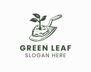 Trowel Plant Gardening logo design