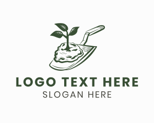 Farmer - Trowel Plant Gardening logo design