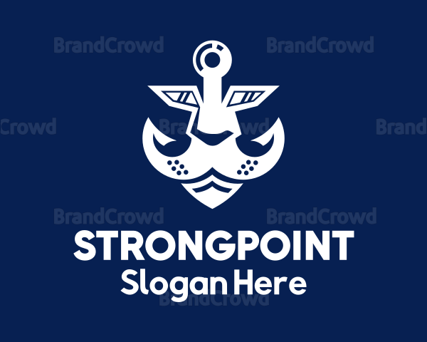 Sea Lion Anchor Logo