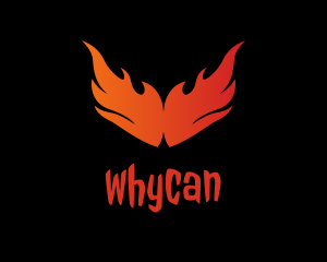 Hawk - Flame Burning Wings logo design