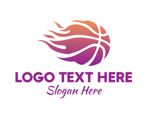 Tournament - Blazing Fast Basketball logo design