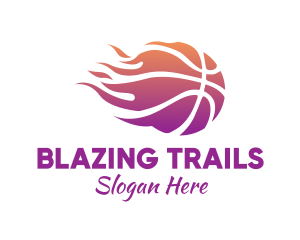 Blazing Fast Basketball logo design