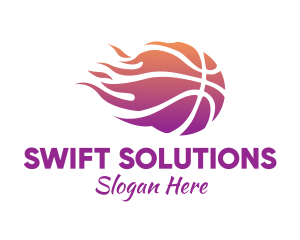 Swift - Blazing Fast Basketball logo design