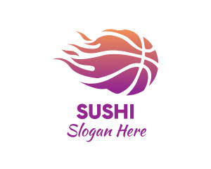 Blazing Fast Basketball logo design