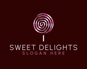 Lollipop - Tasty Sugar Candy logo design