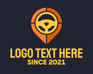 Travel Guide - Steering Wheel Location logo design