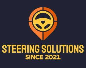 Steering Wheel Location logo design