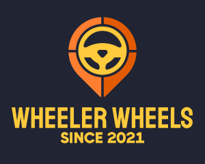 Steering Wheel Location logo design