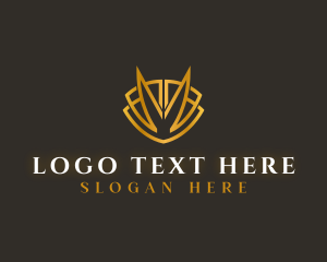 Royalty - Shield Luxe Royal Letter M logo design