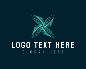 Corporation - Digital Technology Agency Waves logo design