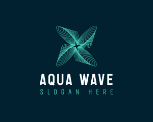 Digital Technology Agency Waves logo design