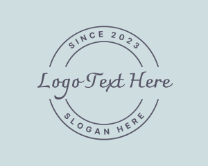 Wordmark - Stylish Round Business logo design