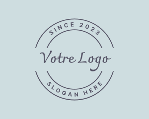 Stylish Round Business Logo