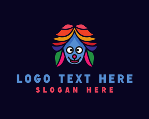 Clown - Creature Face Cartoon logo design