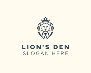 Lion Crown Royalty logo design