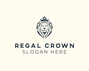 Royalty - Lion Crown Royalty logo design