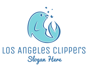 Seafood Fish Aquarium  logo design