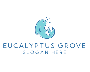 Seafood Fish Aquarium  logo design