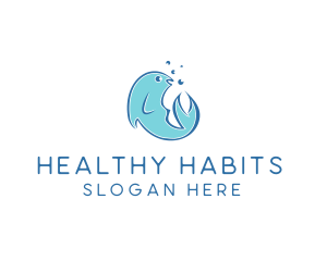 Seafood Fish Aquarium  logo design